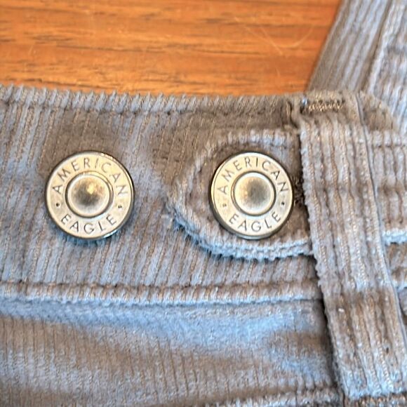 American Eagle corduroy pants light gray 6 regular Classic Skinny - Picture 5 of 13